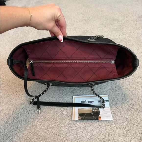 Chanel Quilted Caviar Tote Bag! - Picture 2 of 10